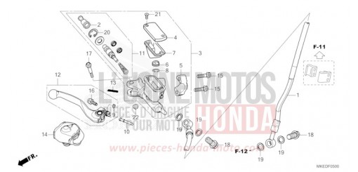 HAUPTBREMSZYLINDER, VORNE ZYLINDER CRF450RXP de 2023